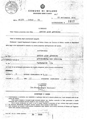 GdP - Autorizzazione del Comune - 1978